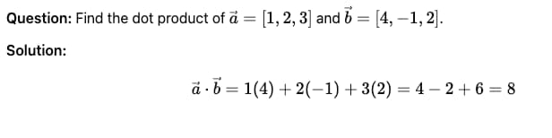 Understanding Vector Dot Products