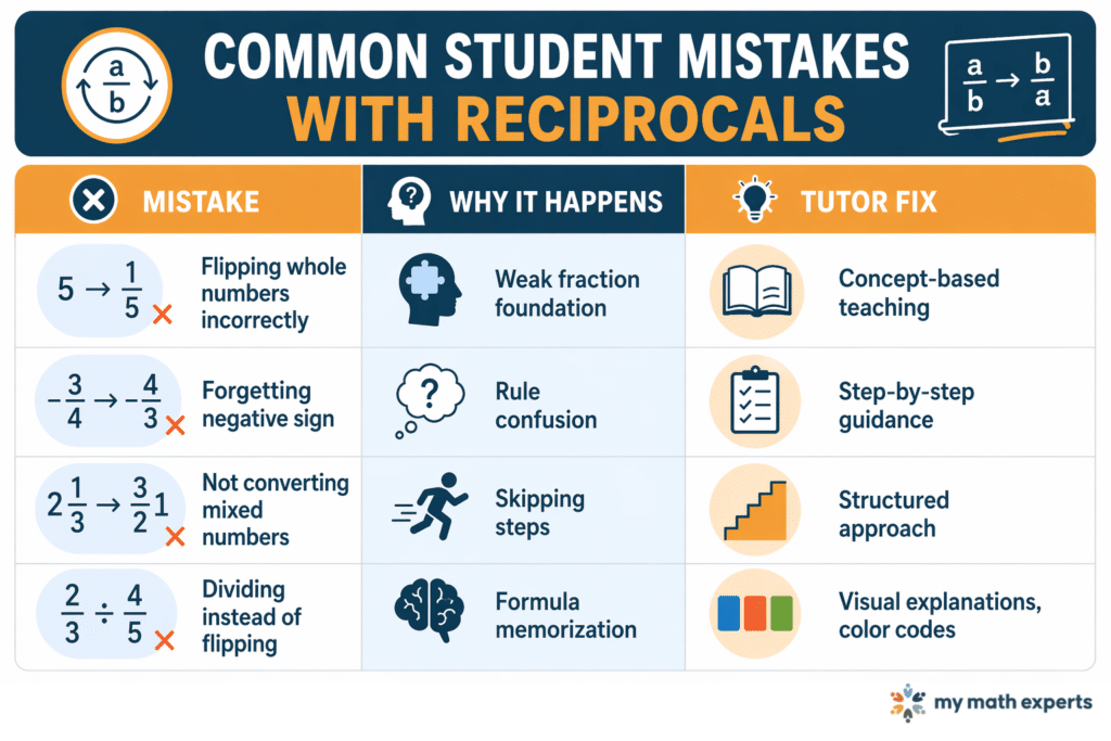 Common Student Mistakes with Reciprocals
